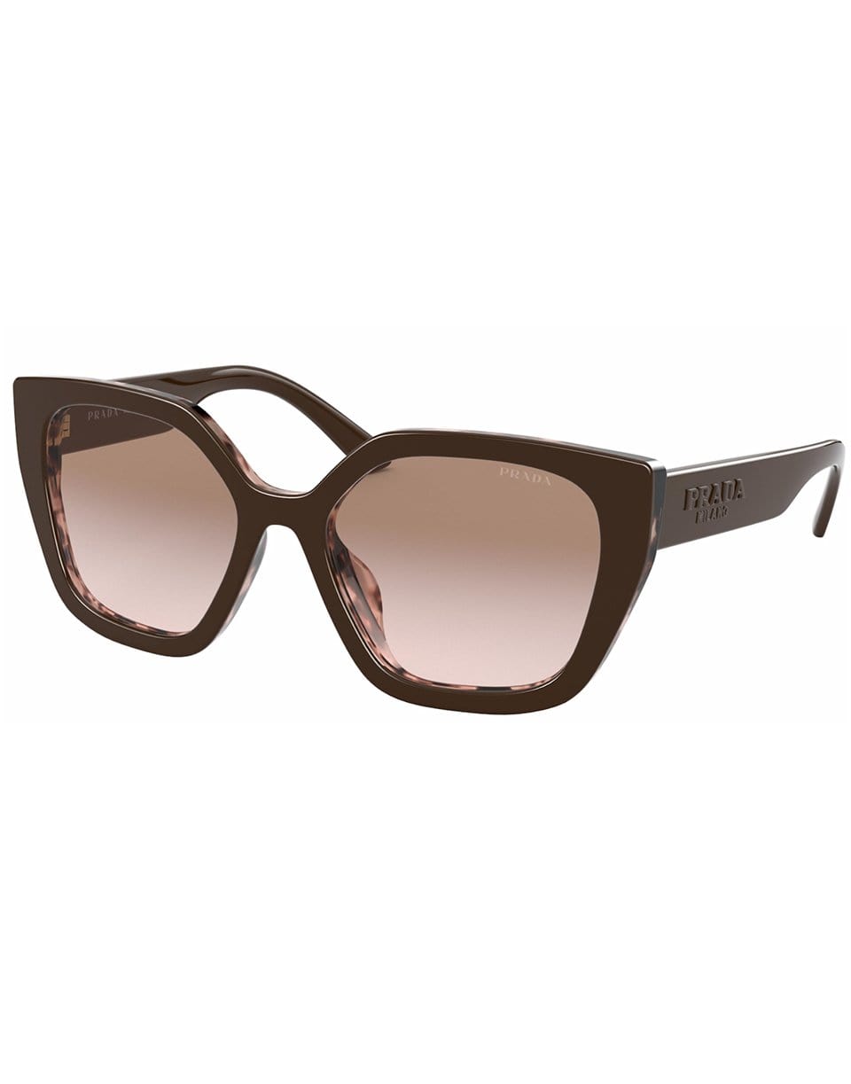 PRADA-Brown Spotted and Pink Sunglasses-BRWN/PNK