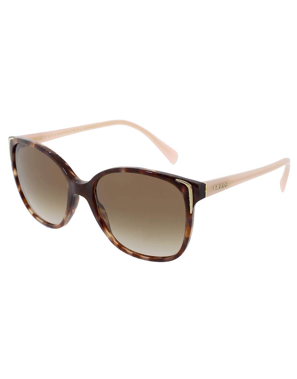 PRADA-Conceptual Spotted Sunglasses-BRWN/PNK