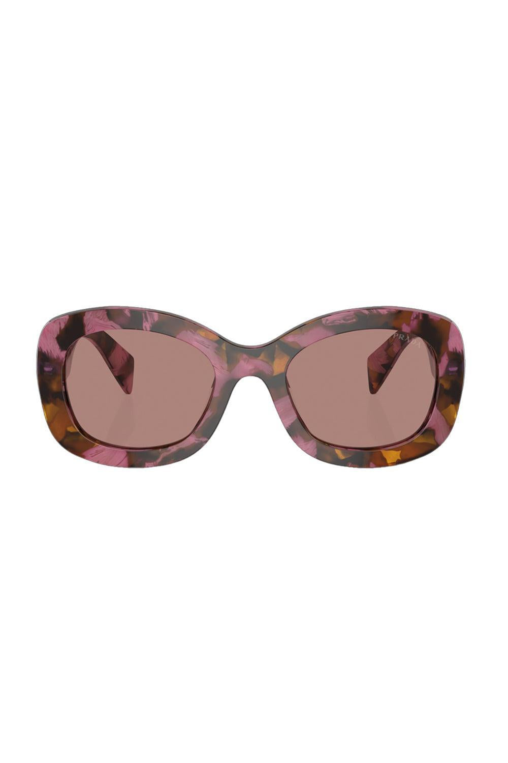 Bold Side Logo Butterfly Sunglasses-COGNBEGO-ACCESSORIESUNGLASSES-PRADA