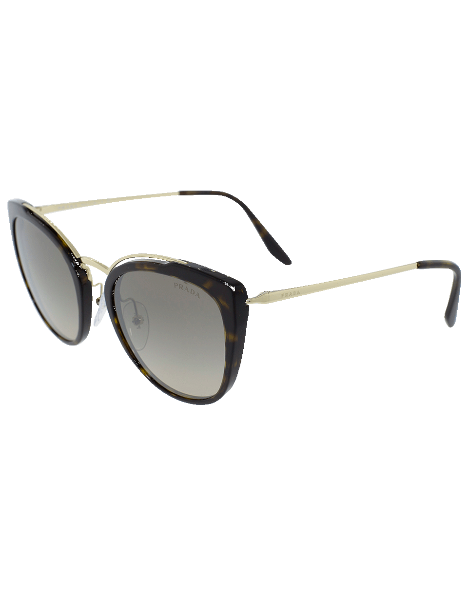 PRADA-Conceptual Square Sunglasses-GLD/HAV