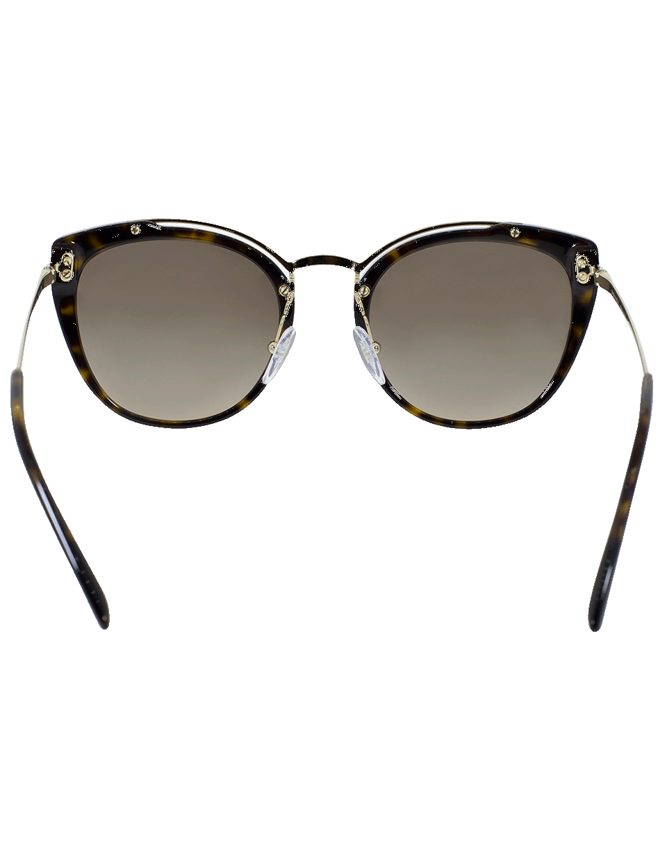 PRADA-Conceptual Square Sunglasses-GLD/HAV