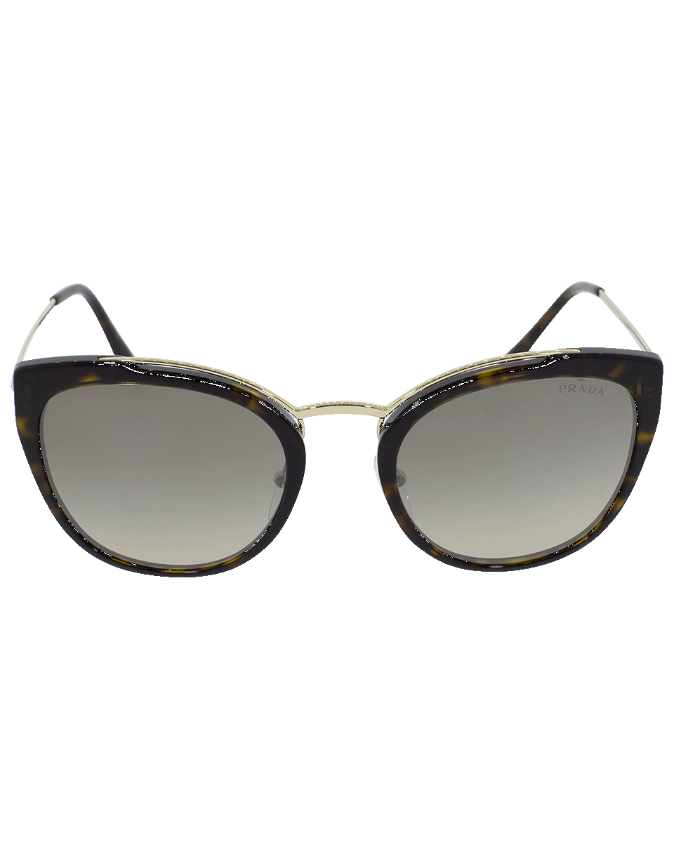 PRADA-Conceptual Square Sunglasses-GLD/HAV