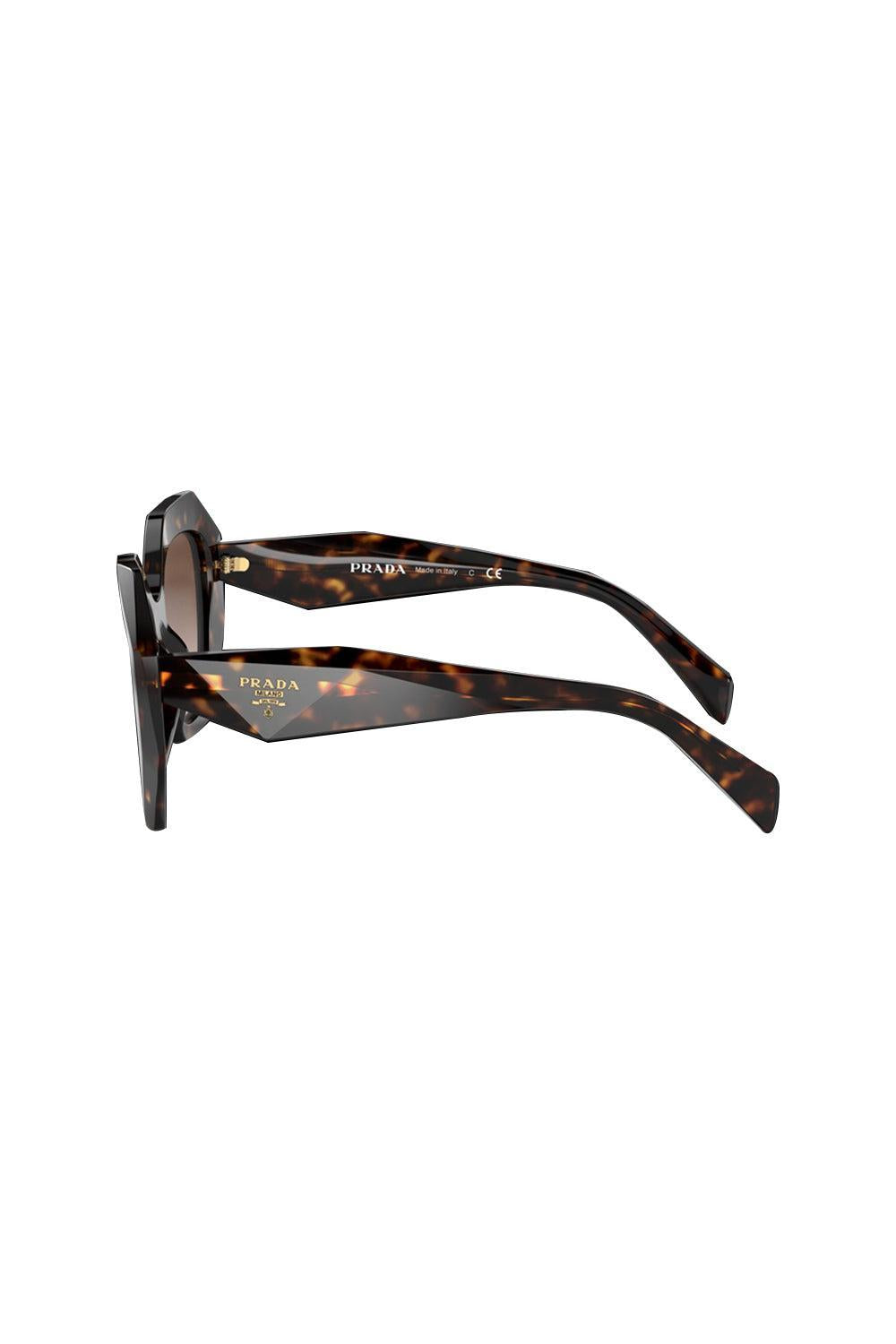 Side Logo Butterfly Gradient Sunglasses-HAVANA BROWN-ACCESSORIESUNGLASSES-PRADA