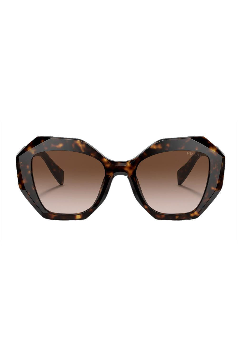 Side Logo Butterfly Gradient Sunglasses-HAVANA BROWN-ACCESSORIESUNGLASSES-PRADA
