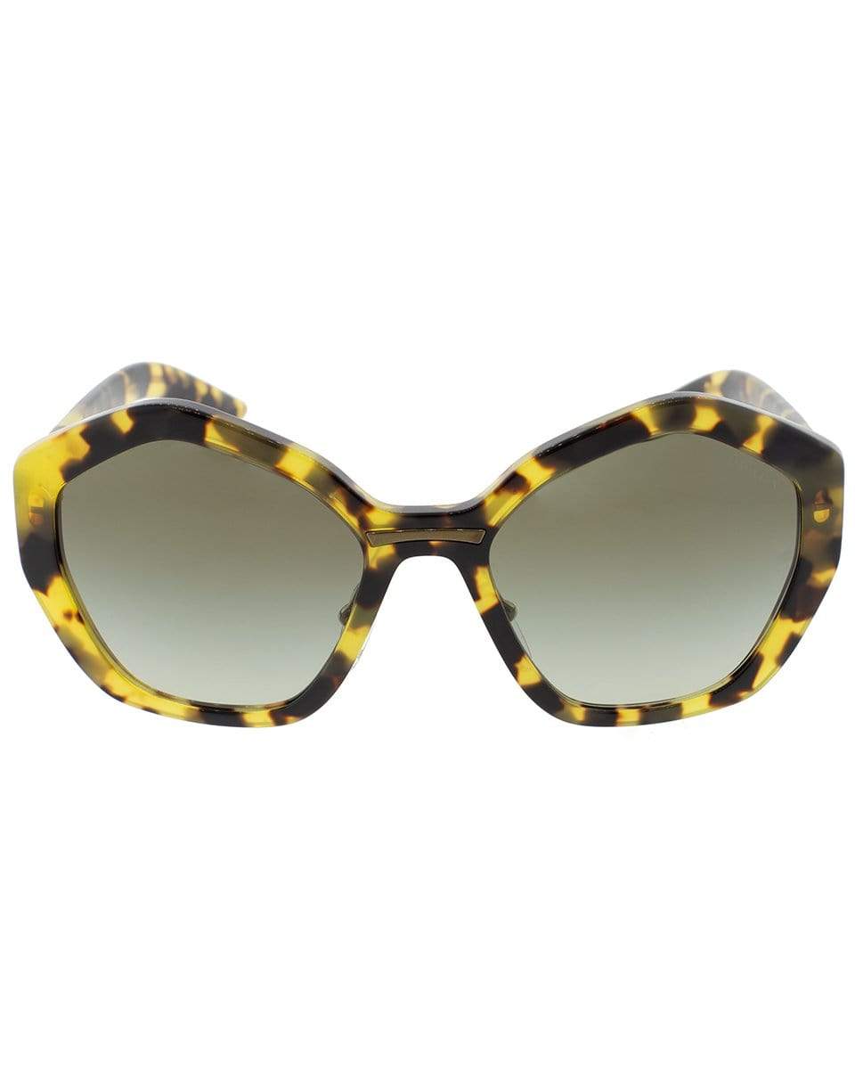 PRADA-Havana Butterfly Frame Sunglasses-HAVANA