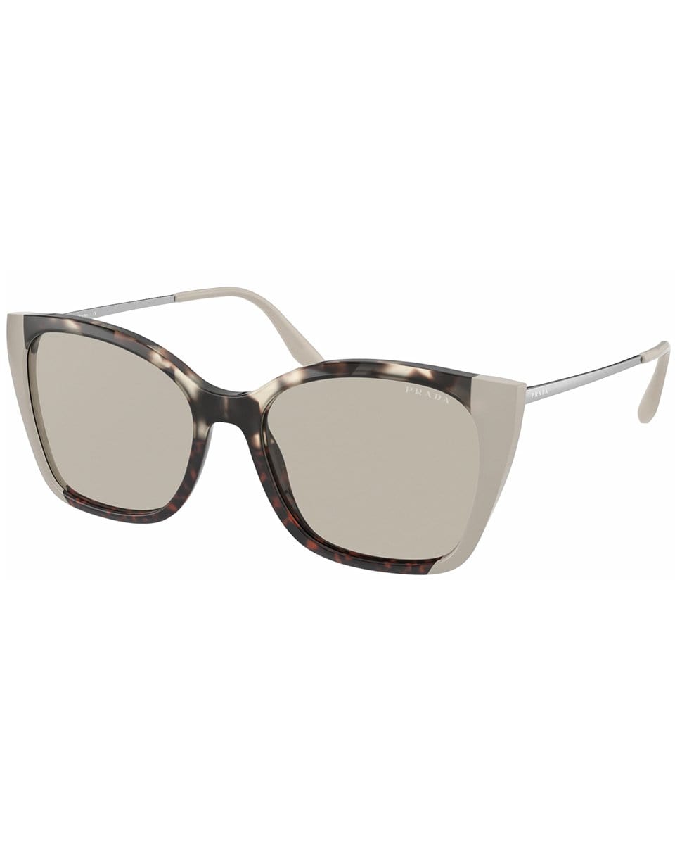 PRADA-Light Brown and Havana Sunglasses-HAVANA
