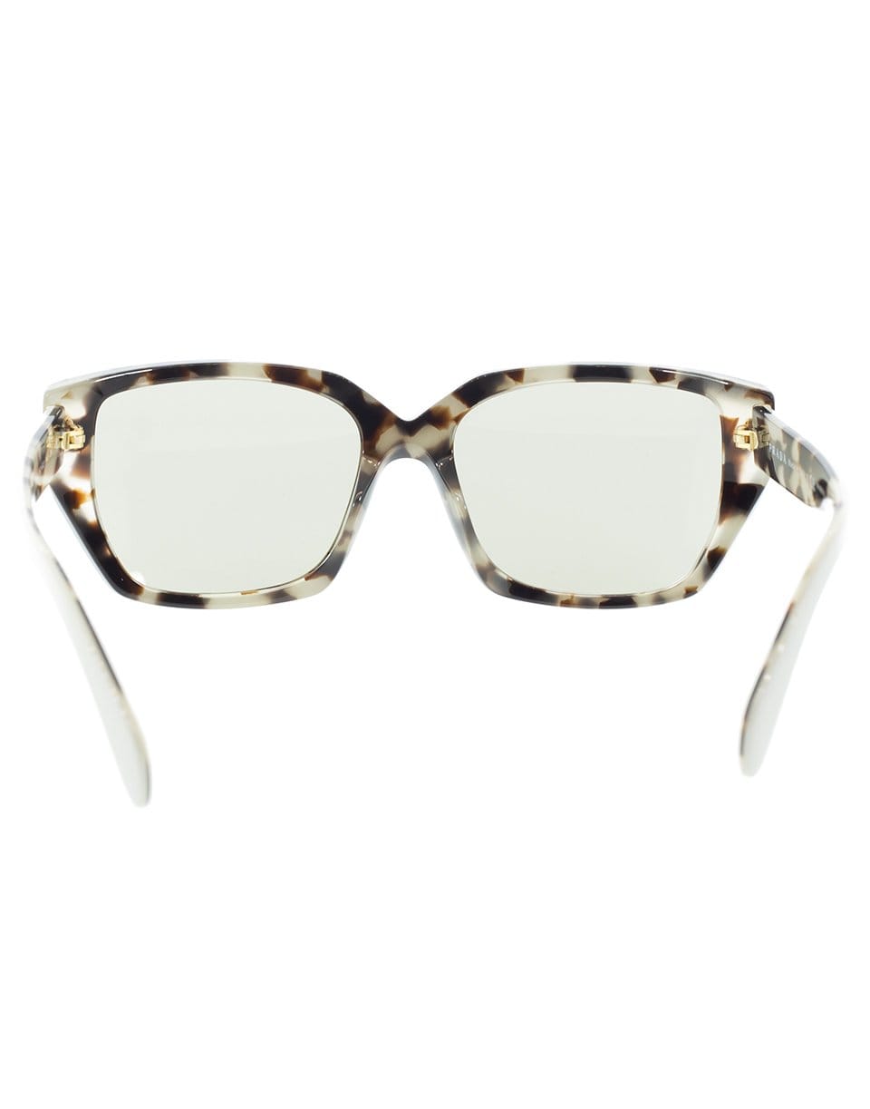 PRADA-Ivory Rectangle Sunglasses-IVORY