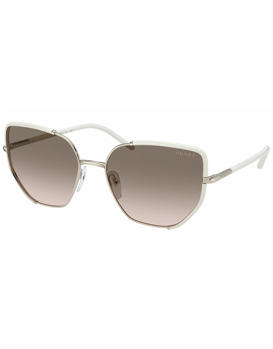 PRADA-Ivory and Pale Gold Sunglasses-IVRY/GLD