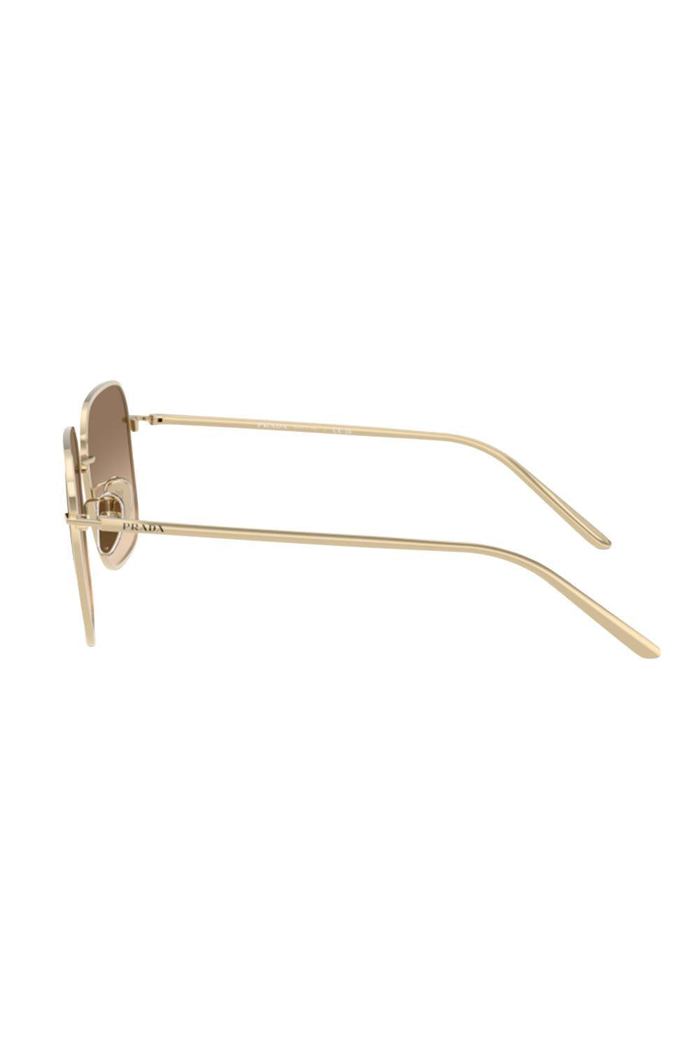 Sleek Square Sunglasses-PALE GOLD-ACCESSORIESUNGLASSES-PRADA