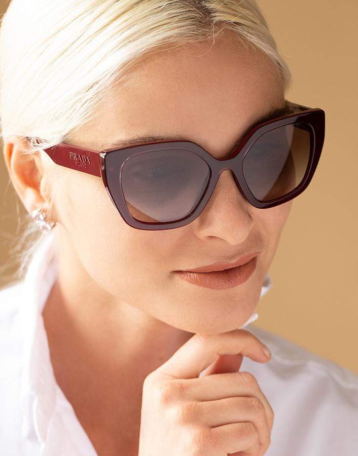 PRADA-Bordeaux Sunglasses-RED