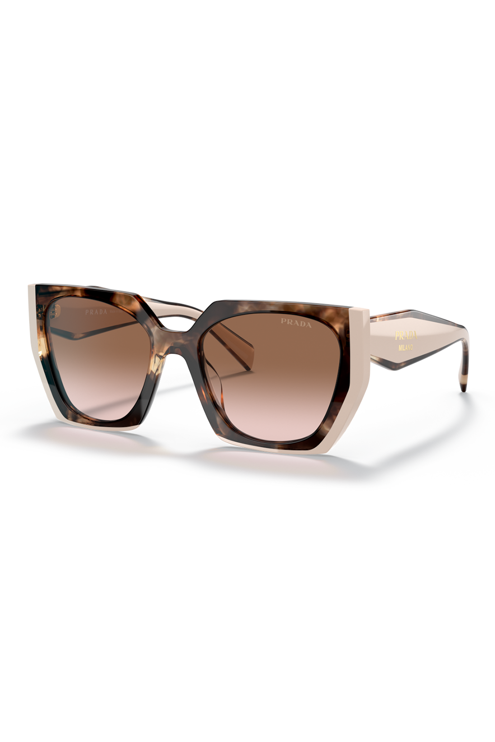 Gradient Rectangular Sunglasses - Tortoise Caramel-TORTCABR-ACCESSORIESUNGLASSES-PRADA