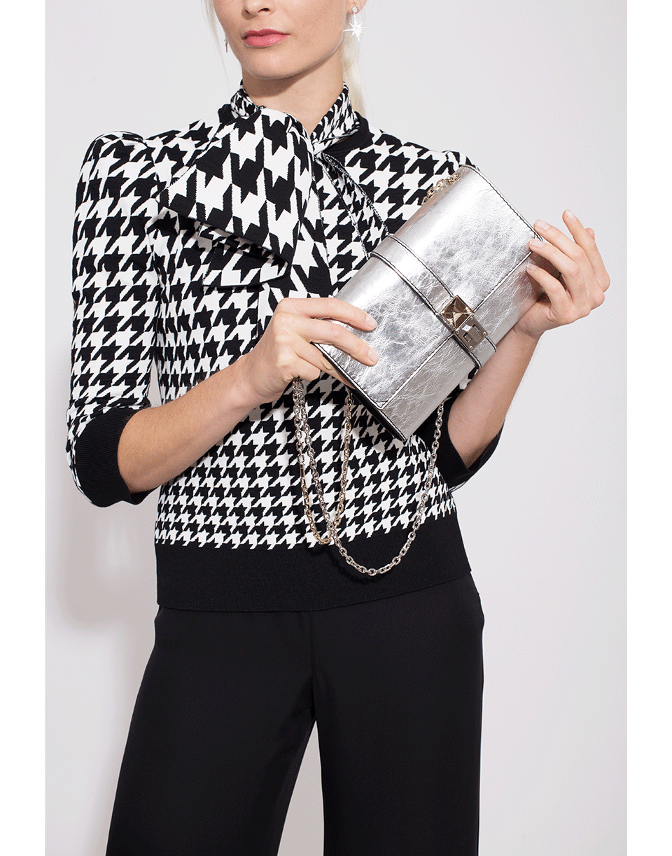 PROENZA SCHOULER-Metallic PS11 Leather Chain Bag-SILVER