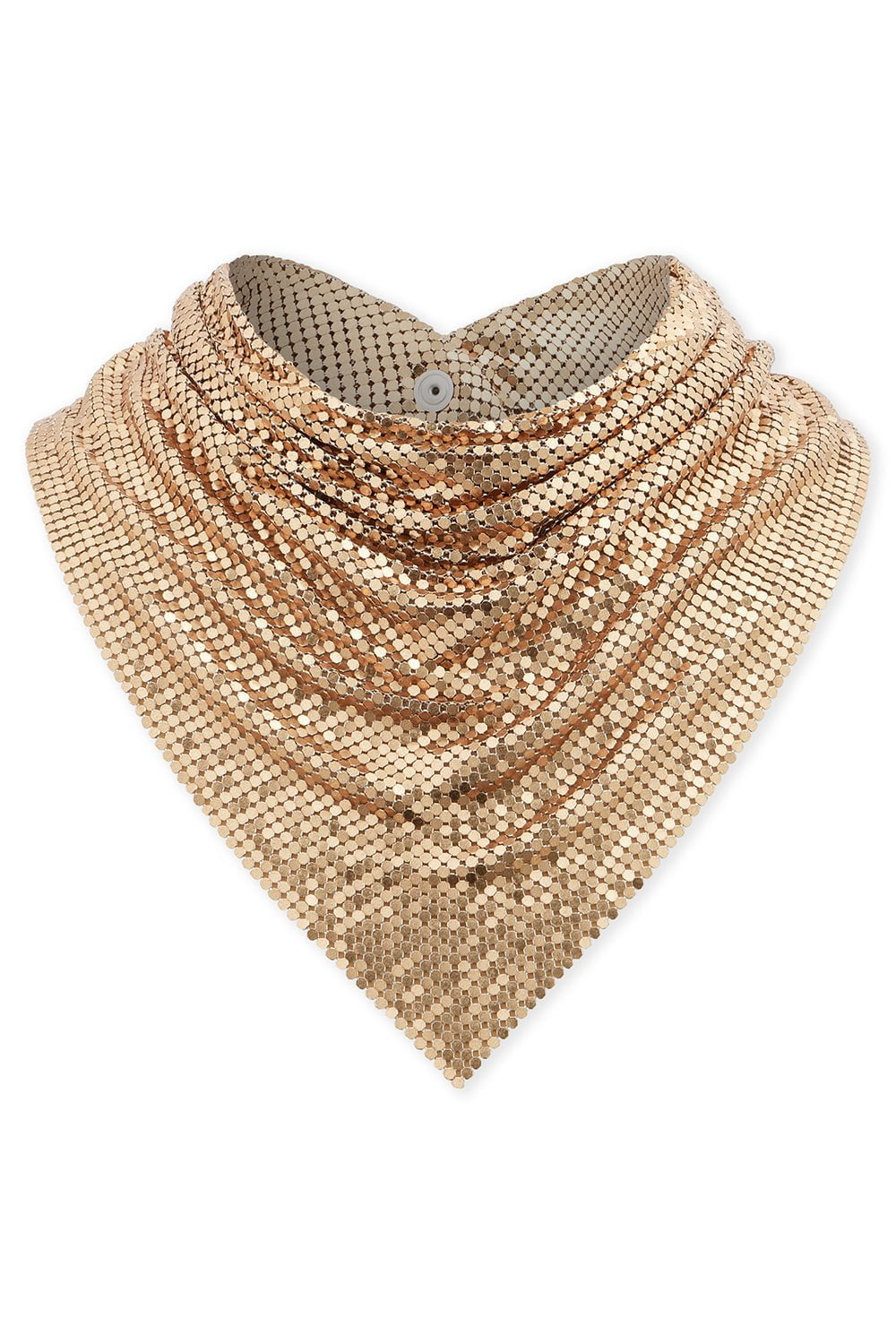 RABANNE-Pixel Scarf - Gold-GOLD