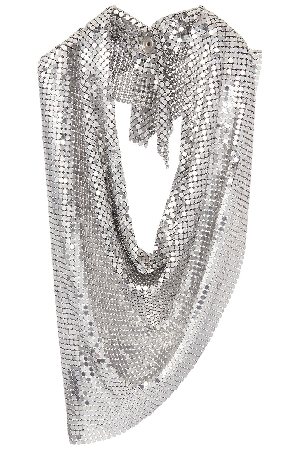 RABANNE-Pixel Scarf - Silver-SILVER