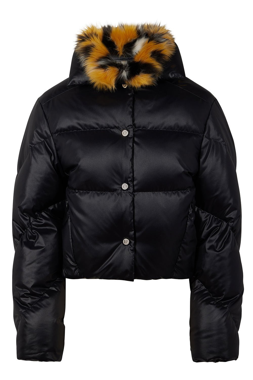 RABANNE-Faux Fur Puffer Jacket-