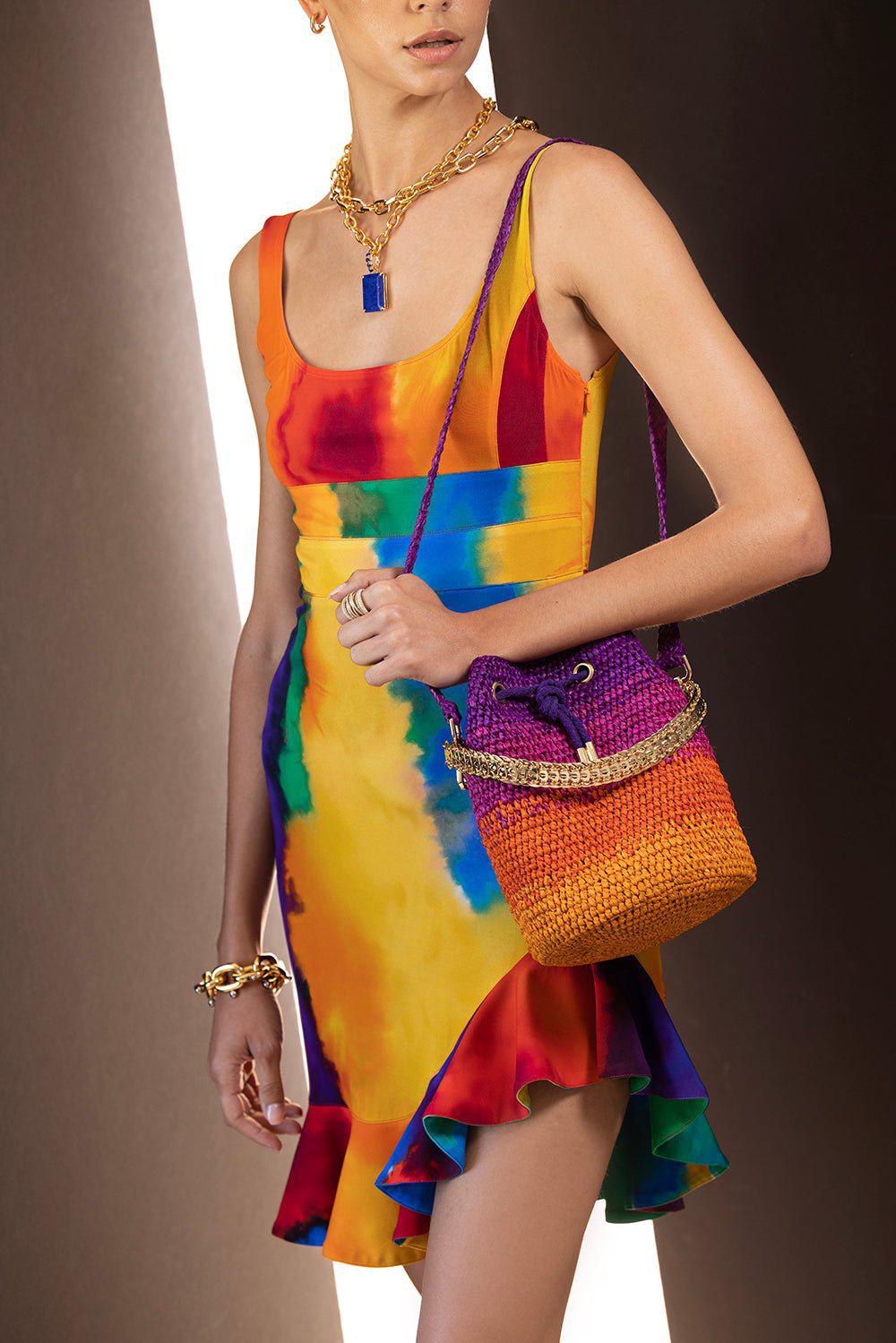 RABANNE-Sleeveless Mini Dress-
