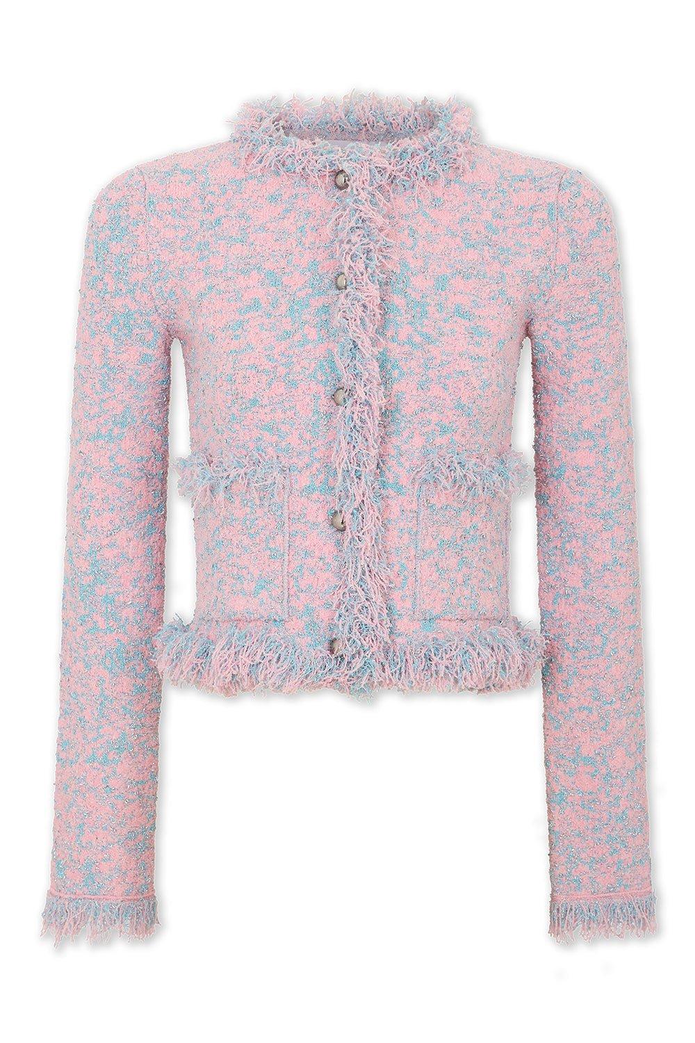 RABANNE-Fringe Trim Cardigan-
