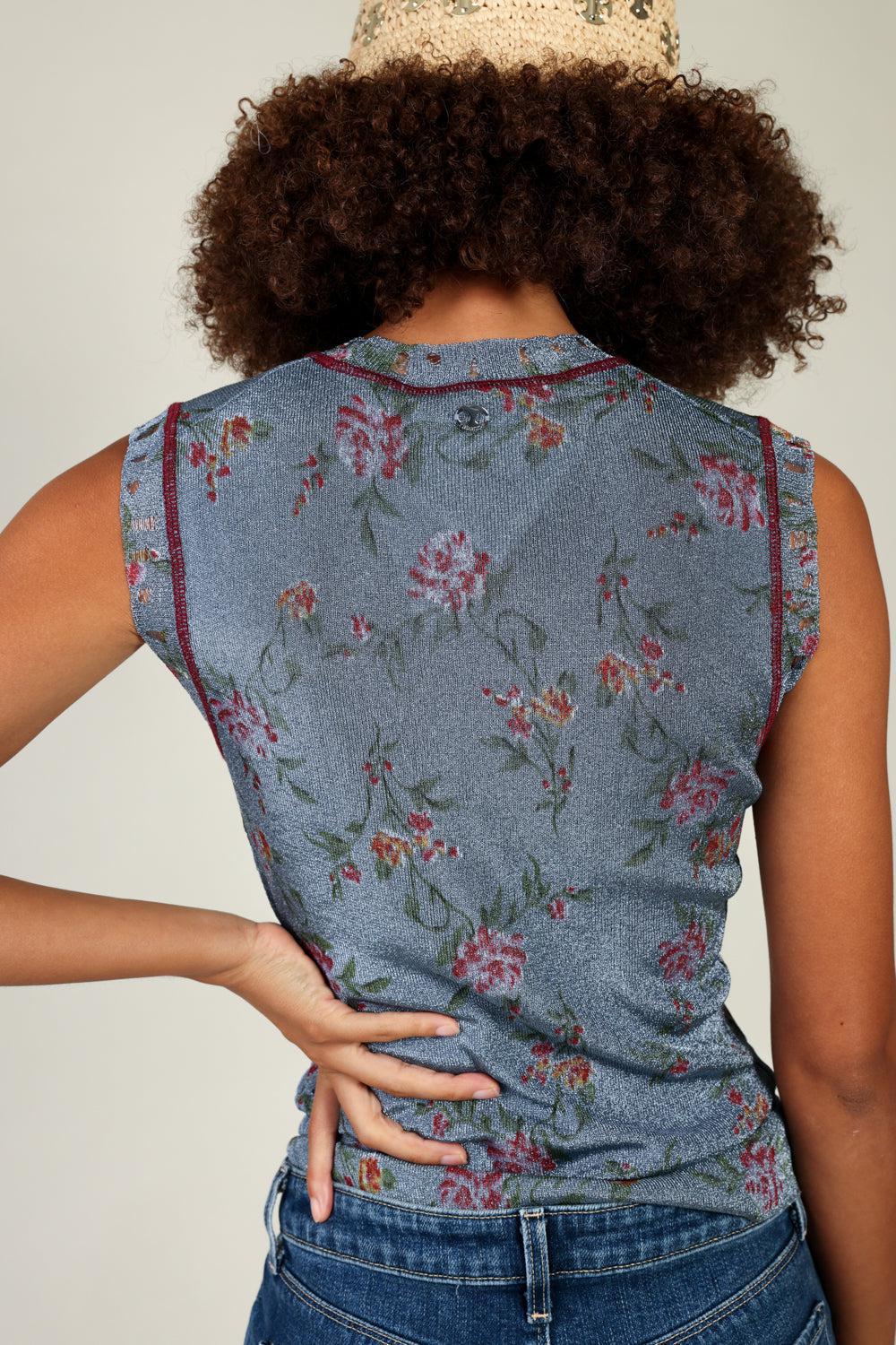 SLEEVELESS FLORAL TANK TOP-LIGHT BLUE-XS-CLOTHINGTOPKNITS-Vendor