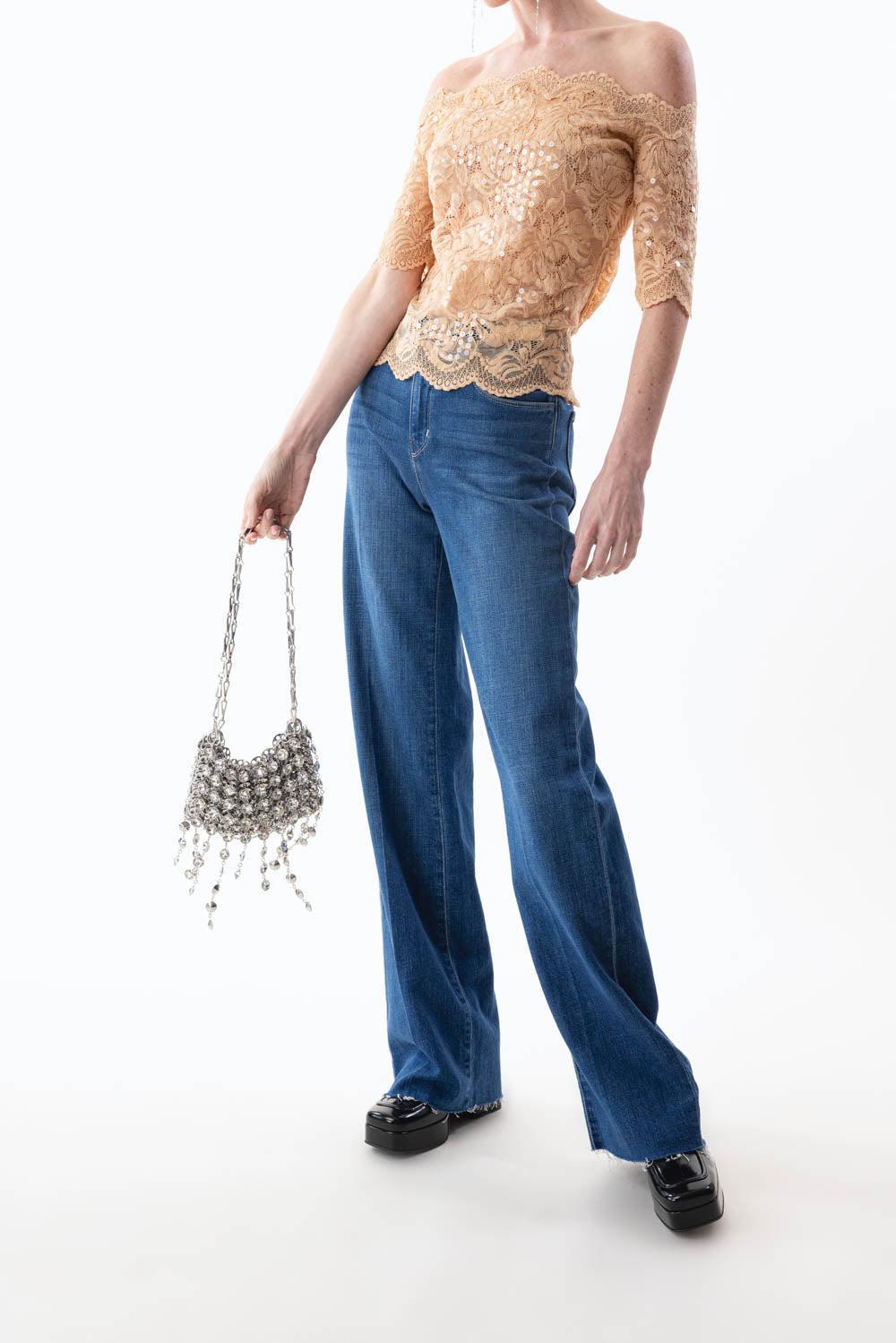 RABANNE-Off The Shoulder Haute Top-