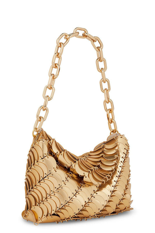 RABANNE-Paco Clutch Bag - Gold-GOLD