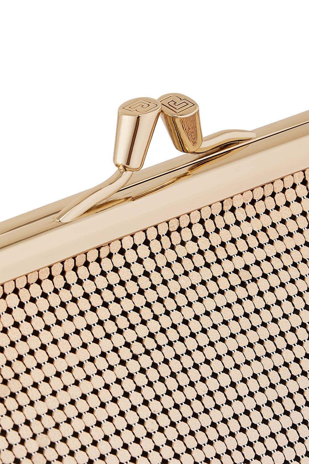 RABANNE-Pouchette Clutch-LTGLDSLV