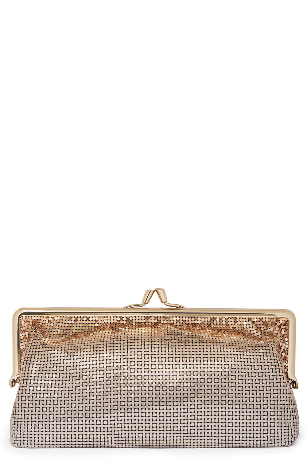 RABANNE-Pouchette Clutch-LTGLDSLV