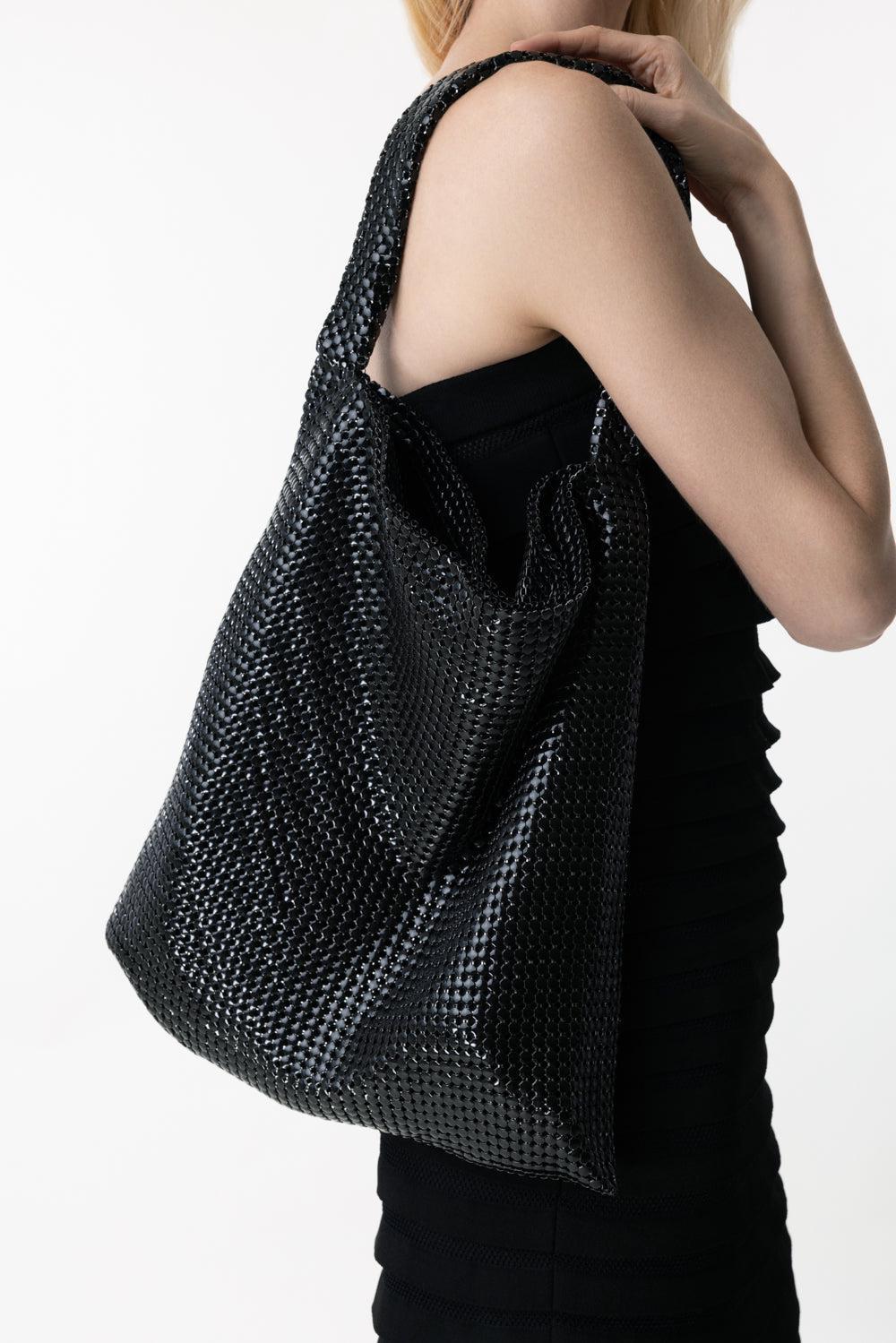 CABAS SHOULDER BAG-BLACK-O/S-HANDBAGSHOULDER-RABANNE