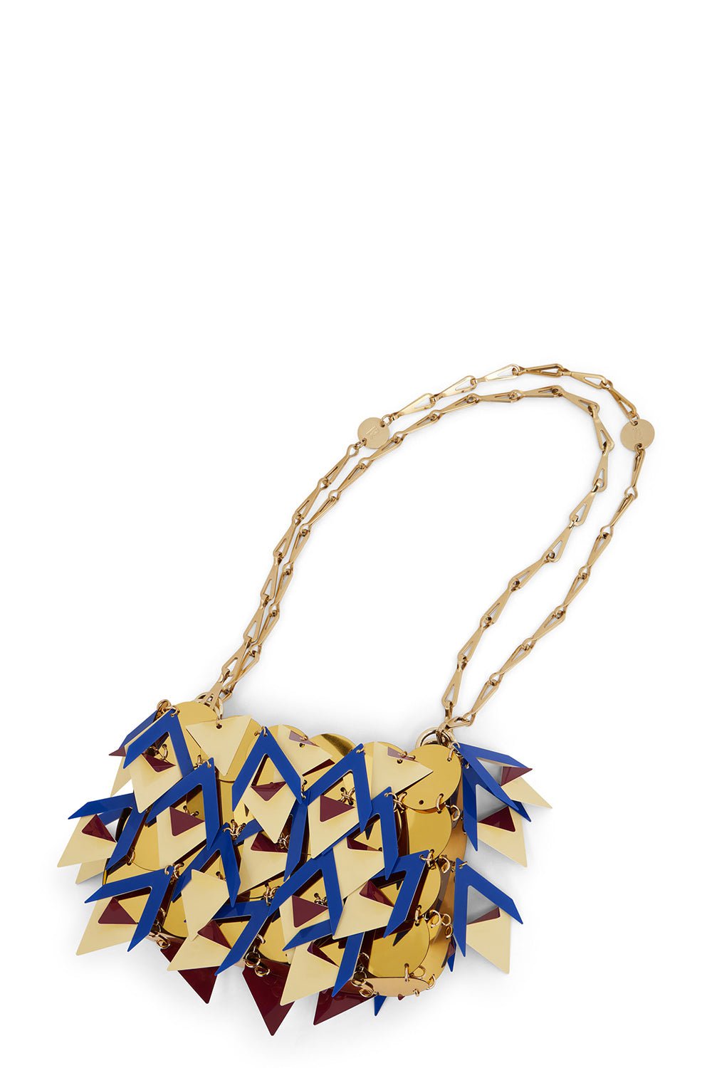 RABANNE-Sparkle Nano Bag - Blue Gold-CREAM/RED/BLUE/GOLD
