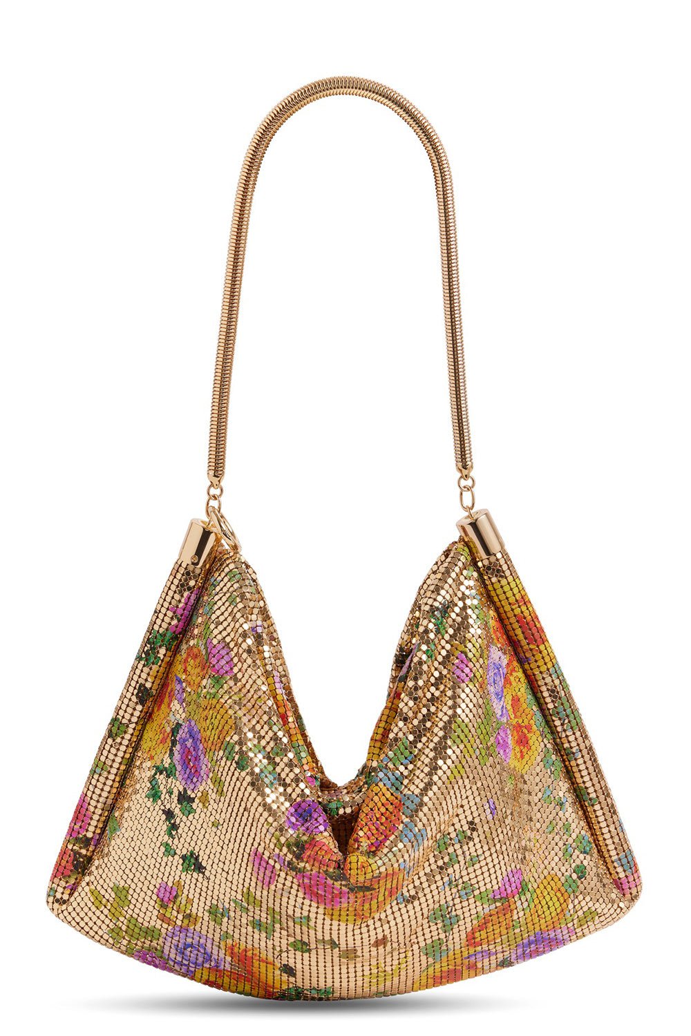 RABANNE-Pixel Tube Bag - Flower-FLOWER/YELLOW/ORANGE