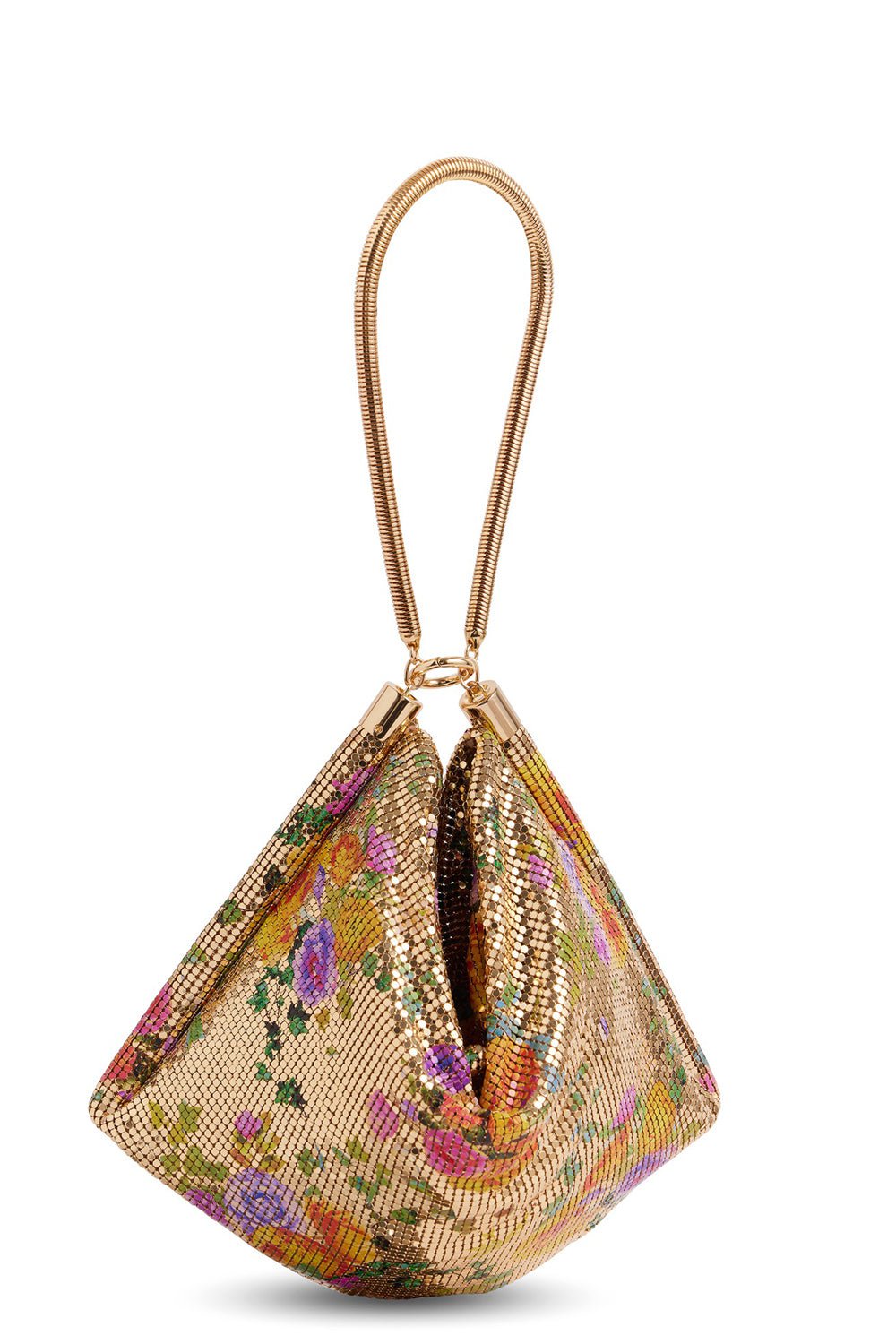 RABANNE-Pixel Tube Bag - Flower-FLOWER/YELLOW/ORANGE
