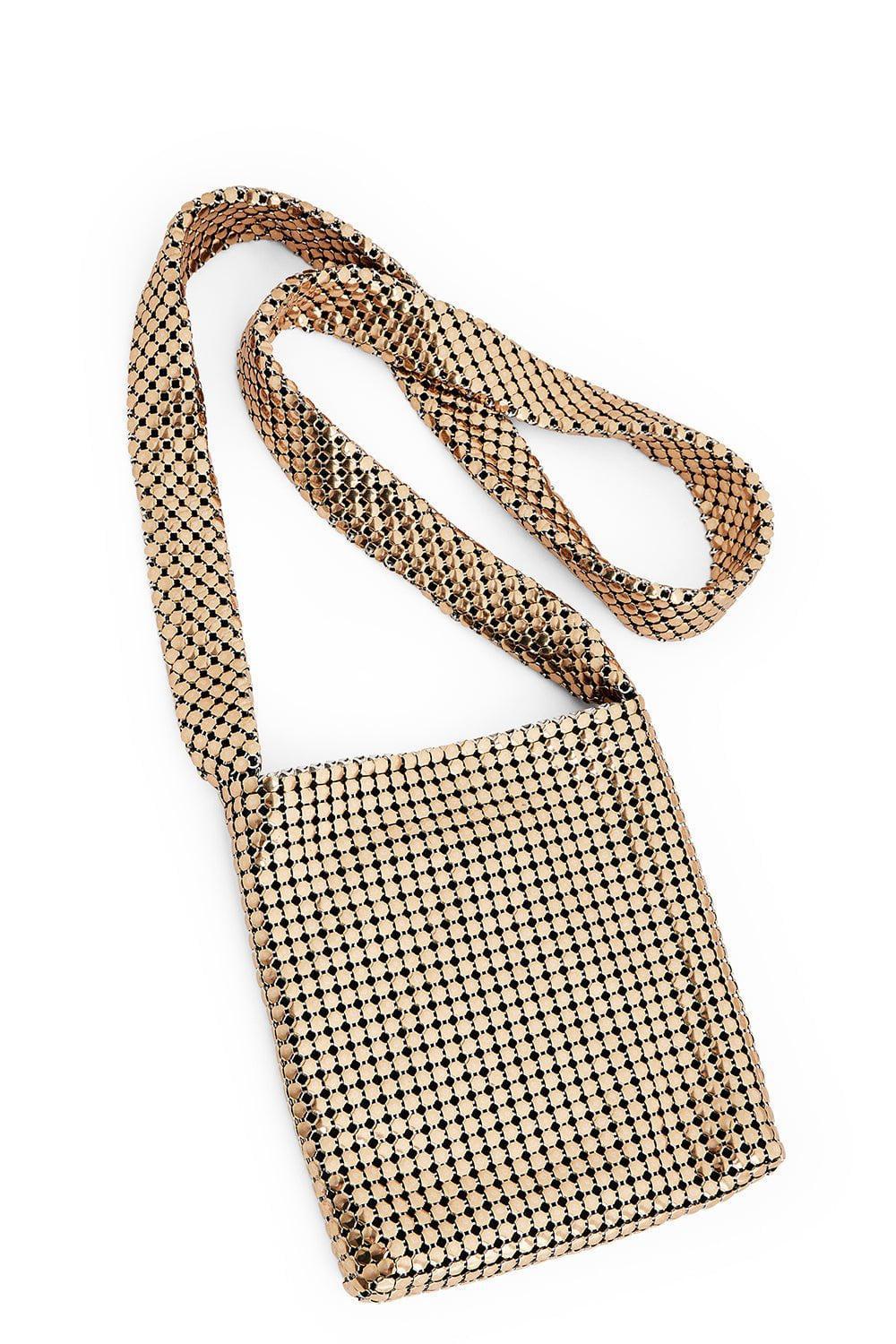 RABANNE-Mini Pixel Bag - Gold-GOLD