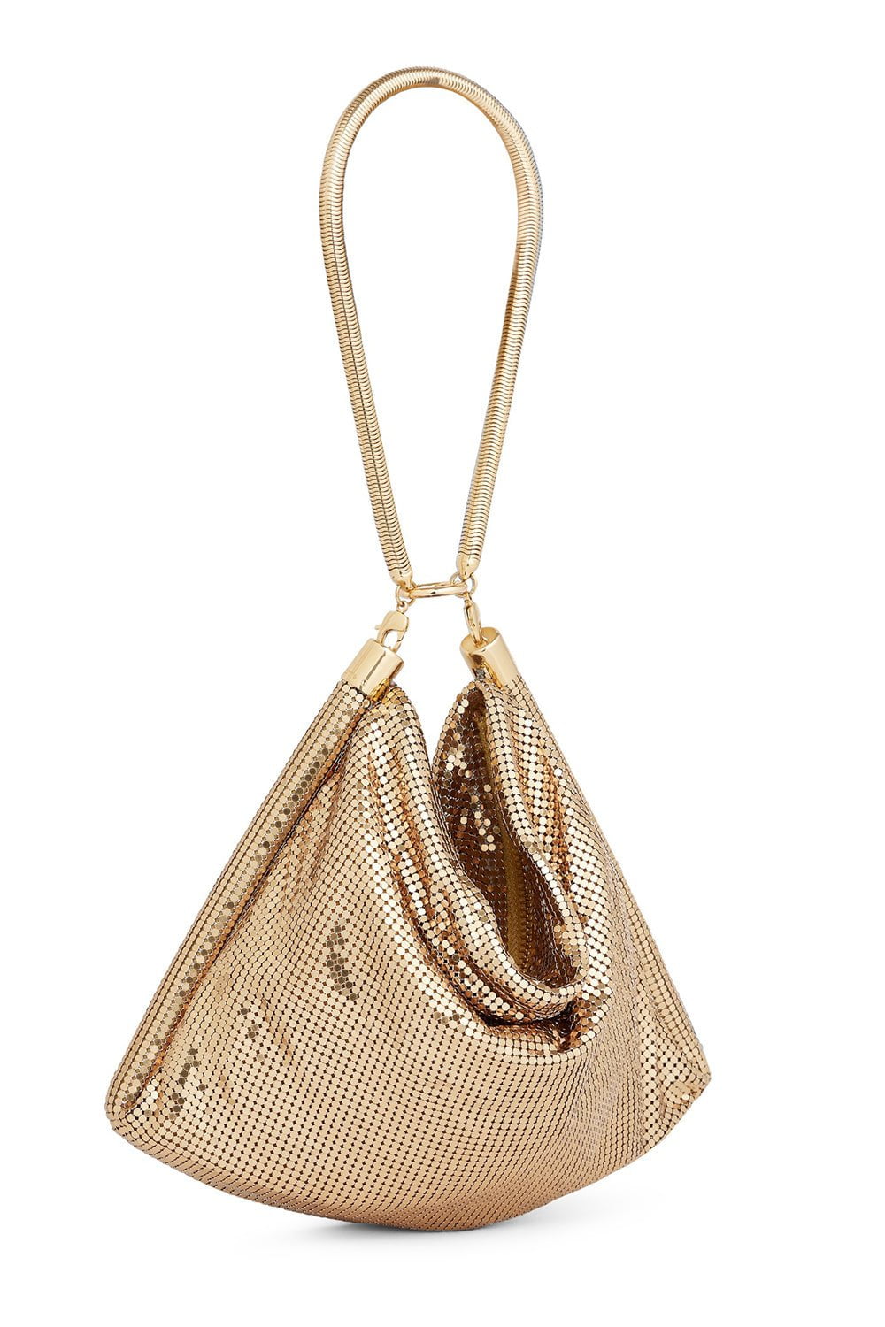 RABANNE-Pixel Tube Bag - Gold-GOLD