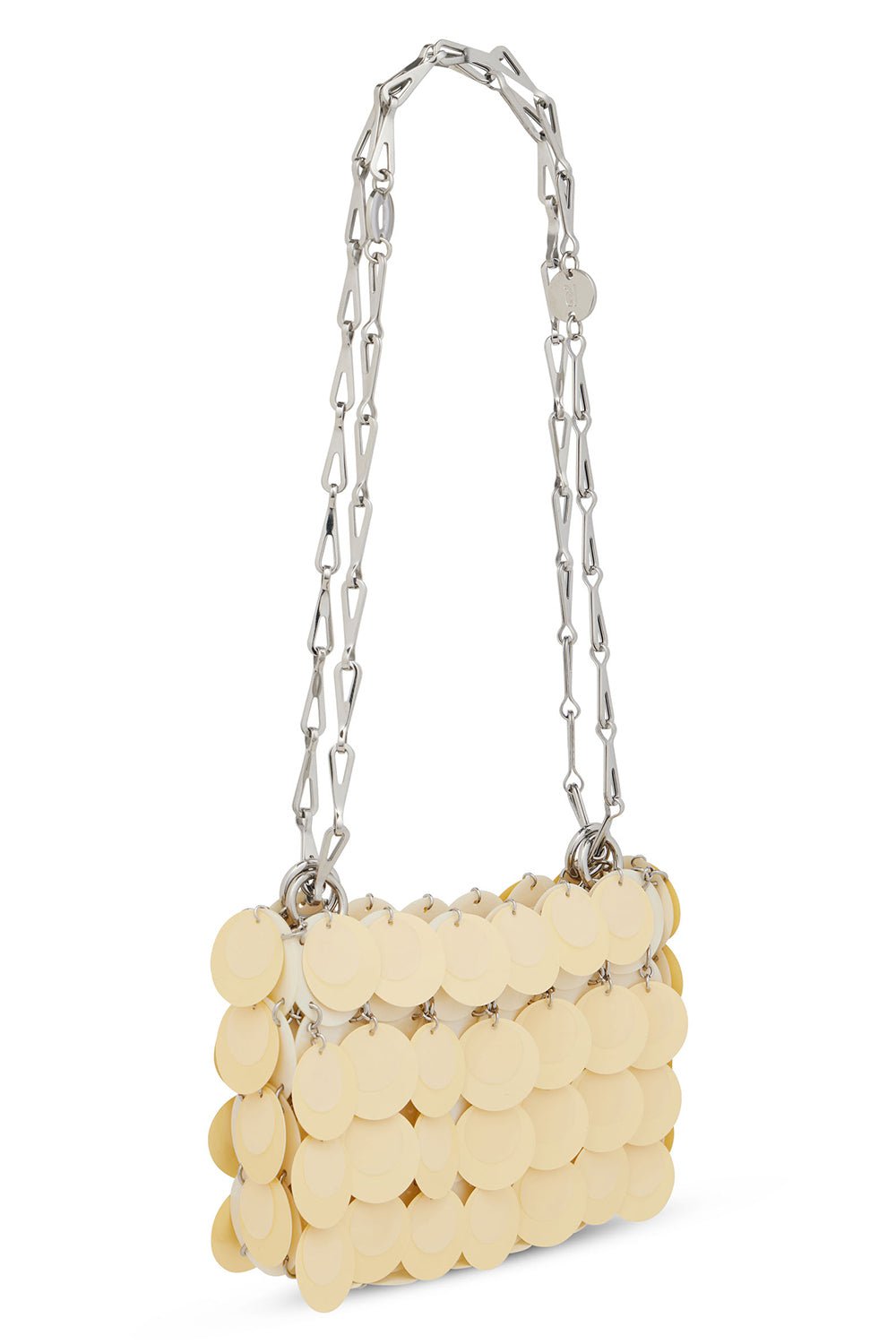 RABANNE-Sparkle Nano Bag - Camomille Silver-GOLD/SLV