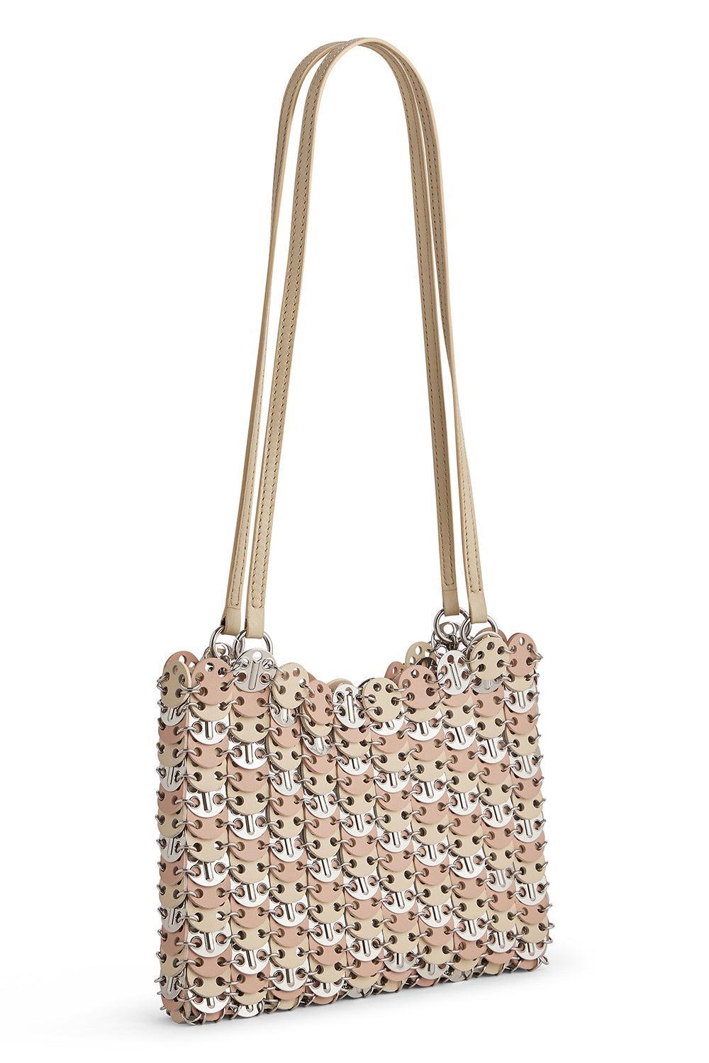 Tricolor Nano Bag - Blush/Silver-SLVBLUSH-HANDBAGSHOULDER-RABANNE