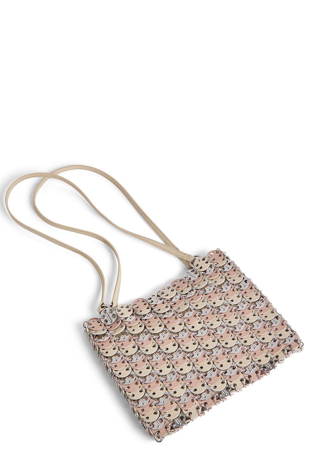Tricolor Nano Bag - Blush/Silver-SLVBLUSH-HANDBAGSHOULDER-RABANNE