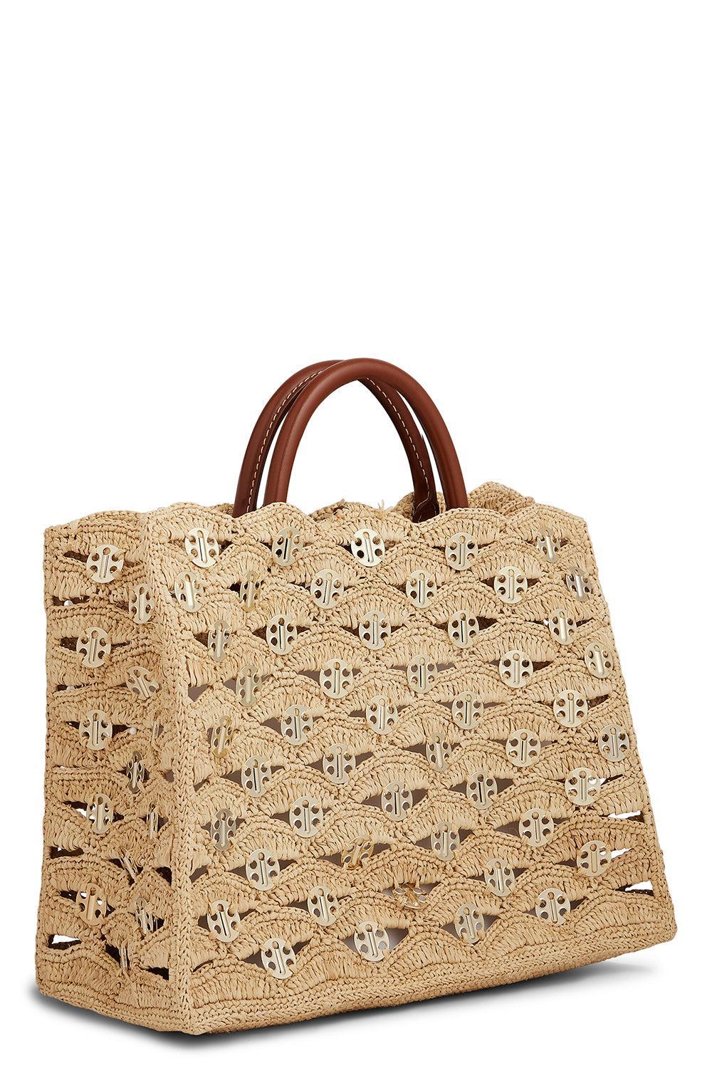 1969 Tote Bag-NATLTGLD-O/S-HANDBAGTOP HANDLE-RABANNE