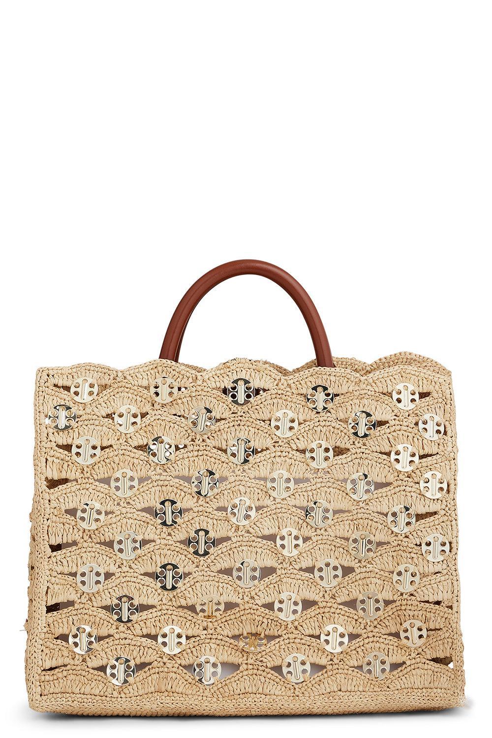 1969 Tote Bag-NATLTGLD-O/S-HANDBAGTOP HANDLE-RABANNE