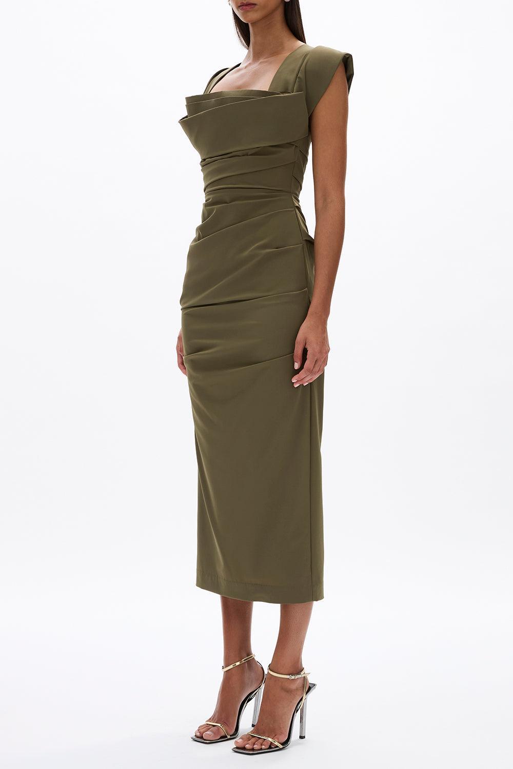 Salma Dress-GREEN-4-CLOTHINGDRESSCASUAL-RACHEL GILBERT