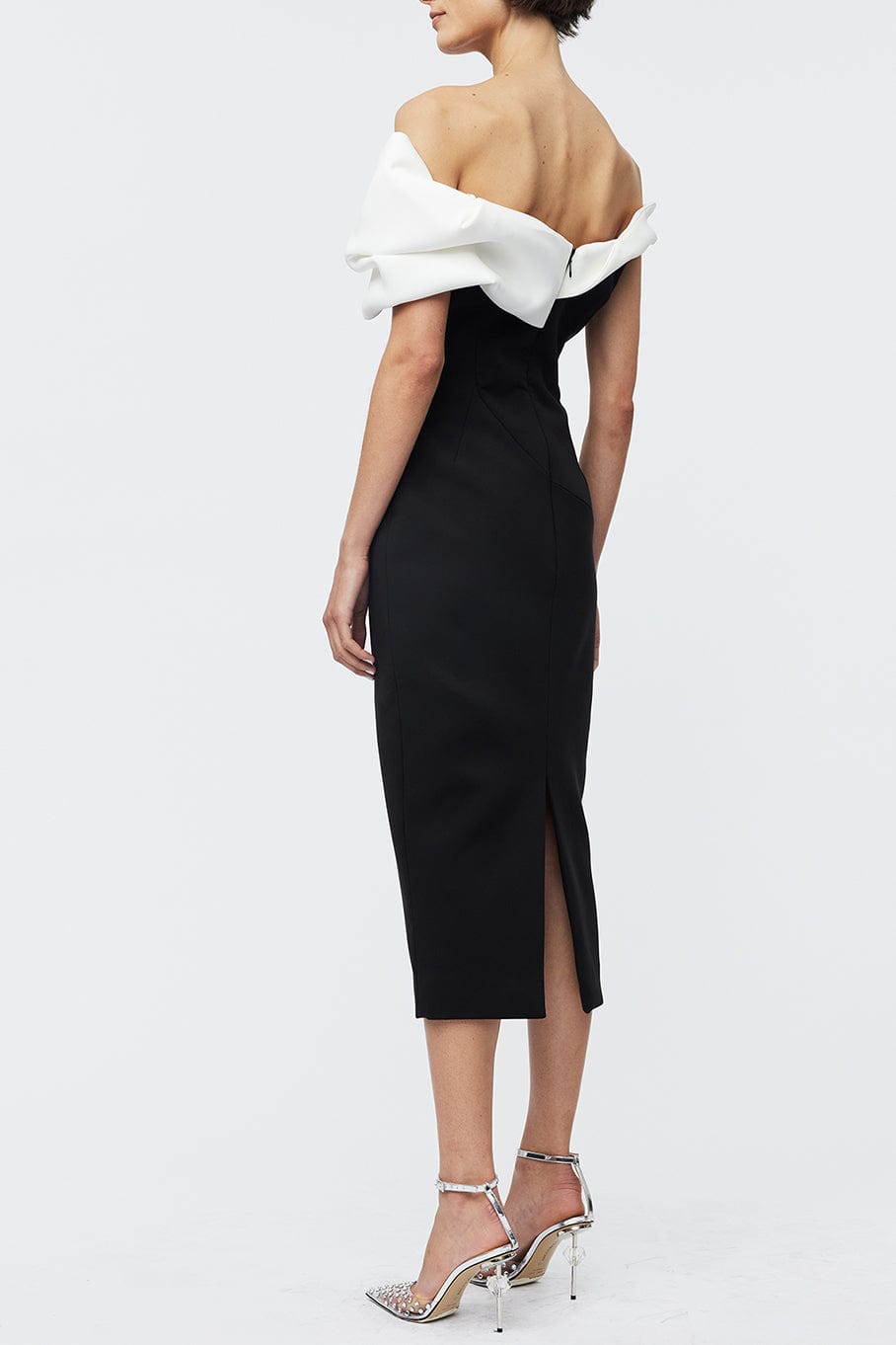 RACHEL GILBERT-Matteo Draped Midi Dress-