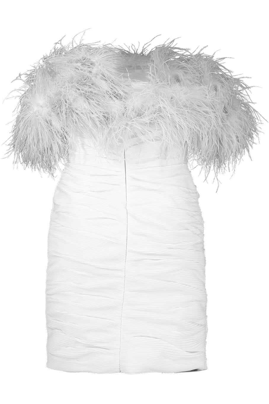 RACHEL GILBERT-Zion Mini Pleated Dress- Ivory-