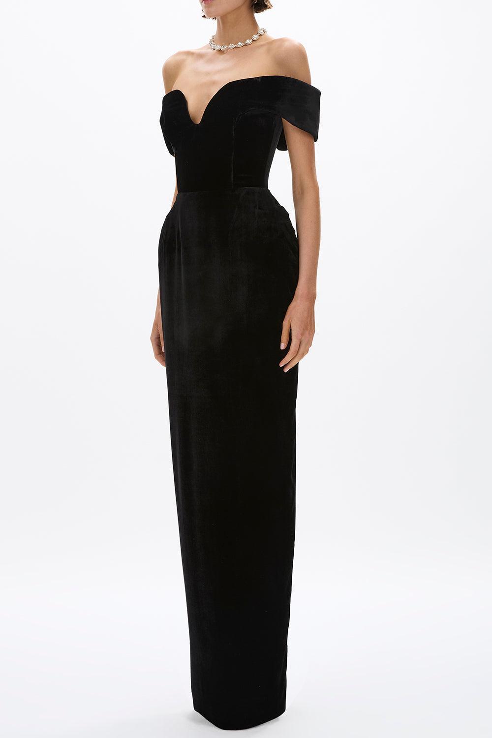 Ryn Gown-BLACK-4-CLOTHINGDRESSGOWN-RACHEL GILBERT