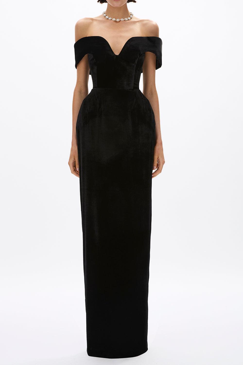 Ryn Gown-BLACK-4-CLOTHINGDRESSGOWN-RACHEL GILBERT