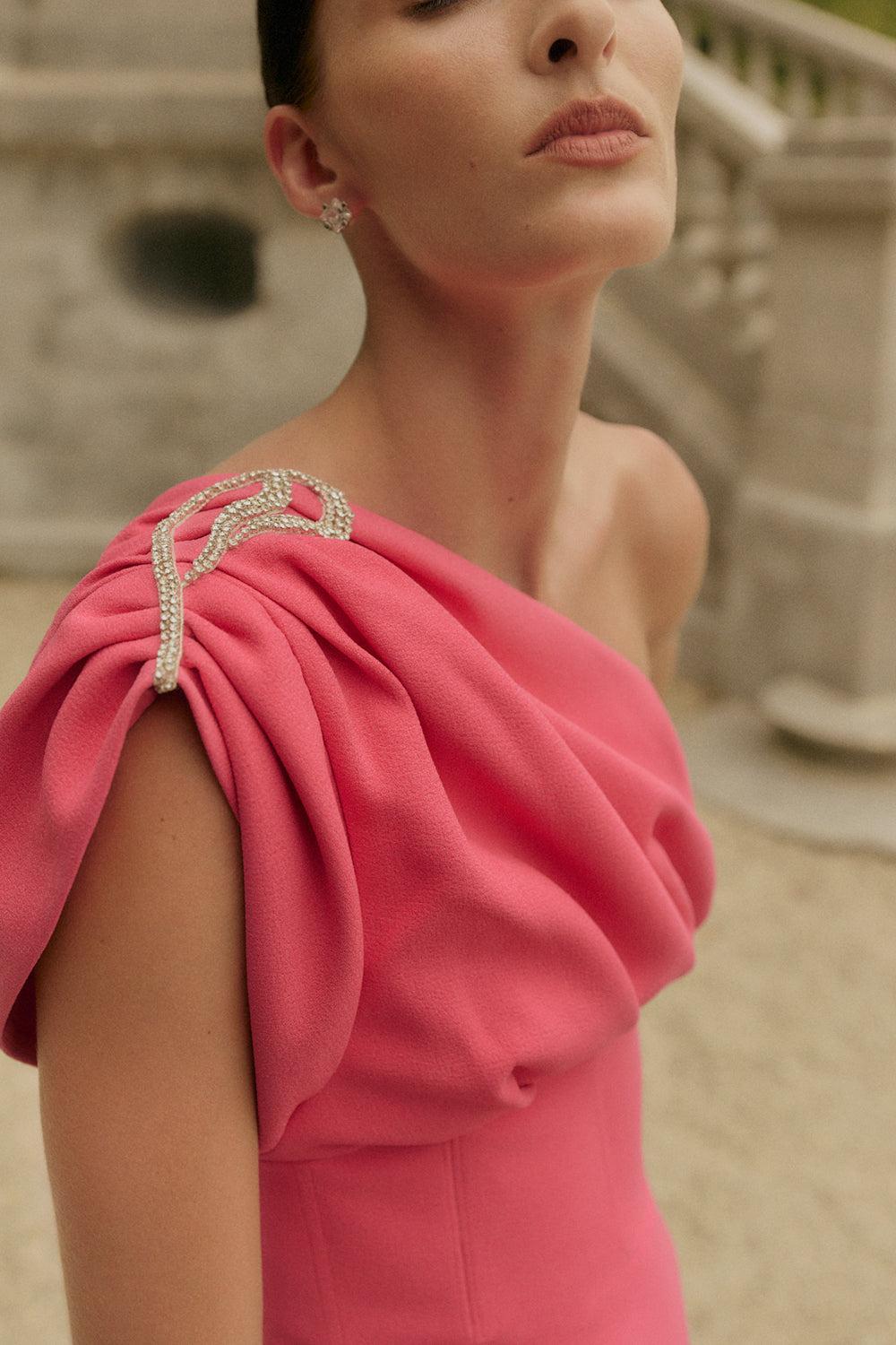 WINONA GOWN-HOT PINK-6-CLOTHINGDRESSGOWN-RACHEL GILBERT