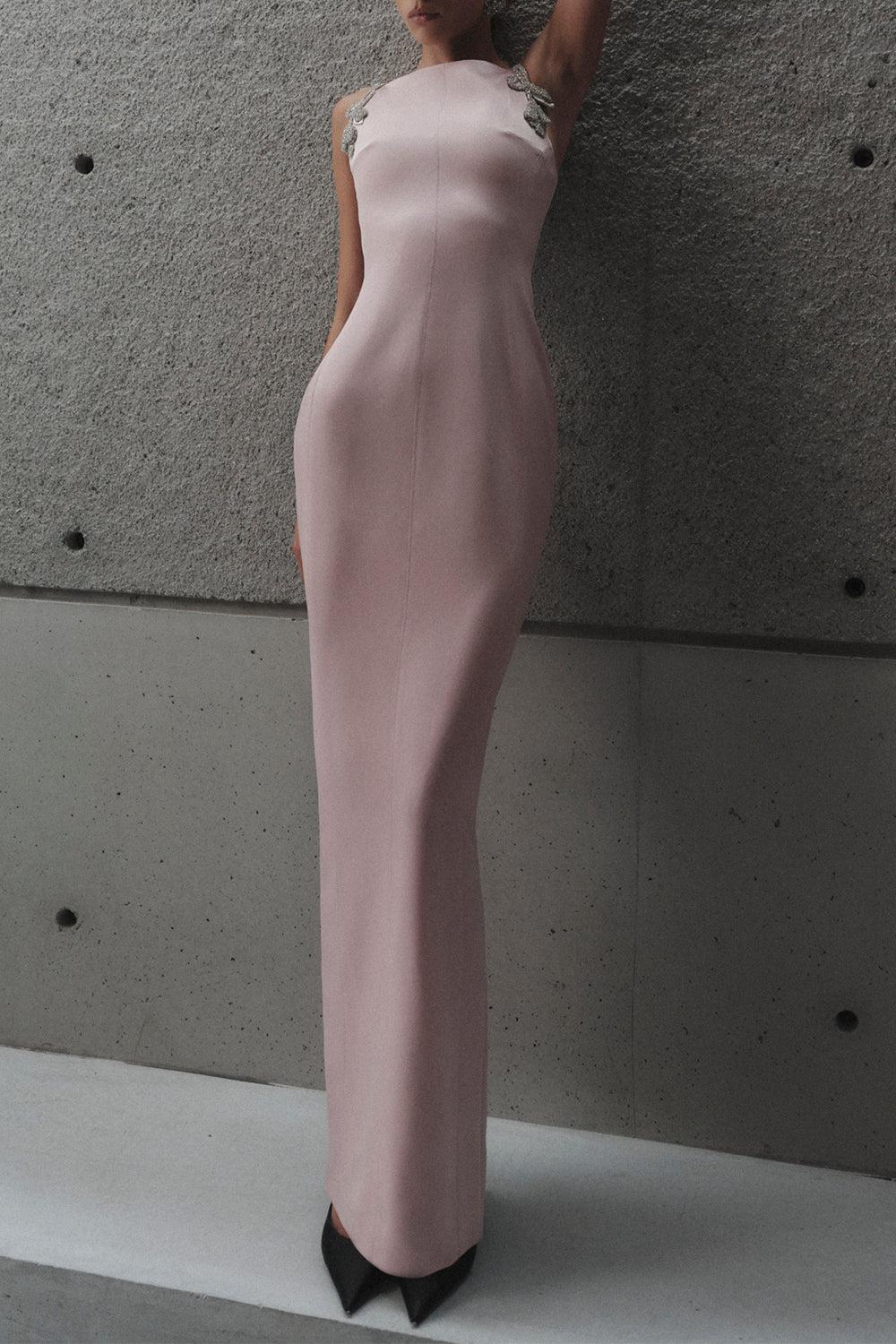 Oryx Column Gown-PINK-4-CLOTHINGDRESSGOWN-RACHEL GILBERT