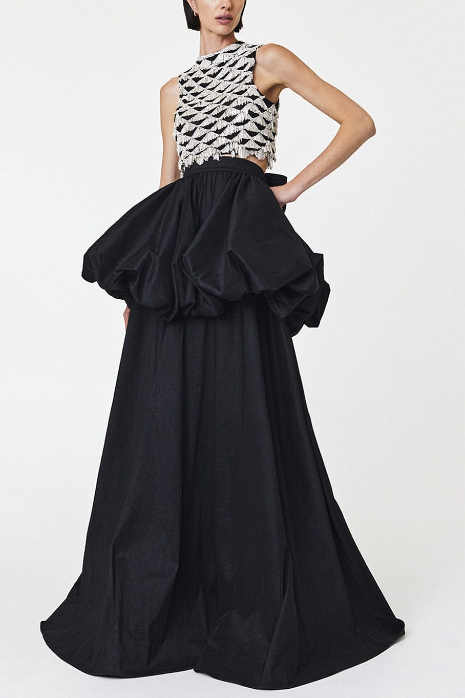 RACHEL GILBERT-Valentine Top-BLACK