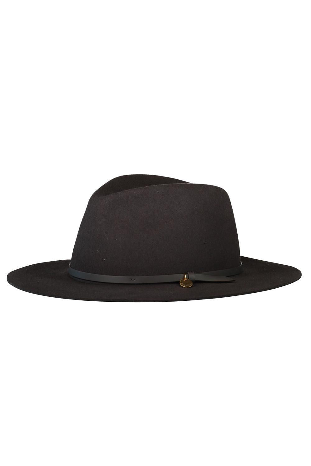 City Fedora - Dark Espresso-DKESPRSS-S-ACCESSORIEHEADWEAR-RAG & BONE