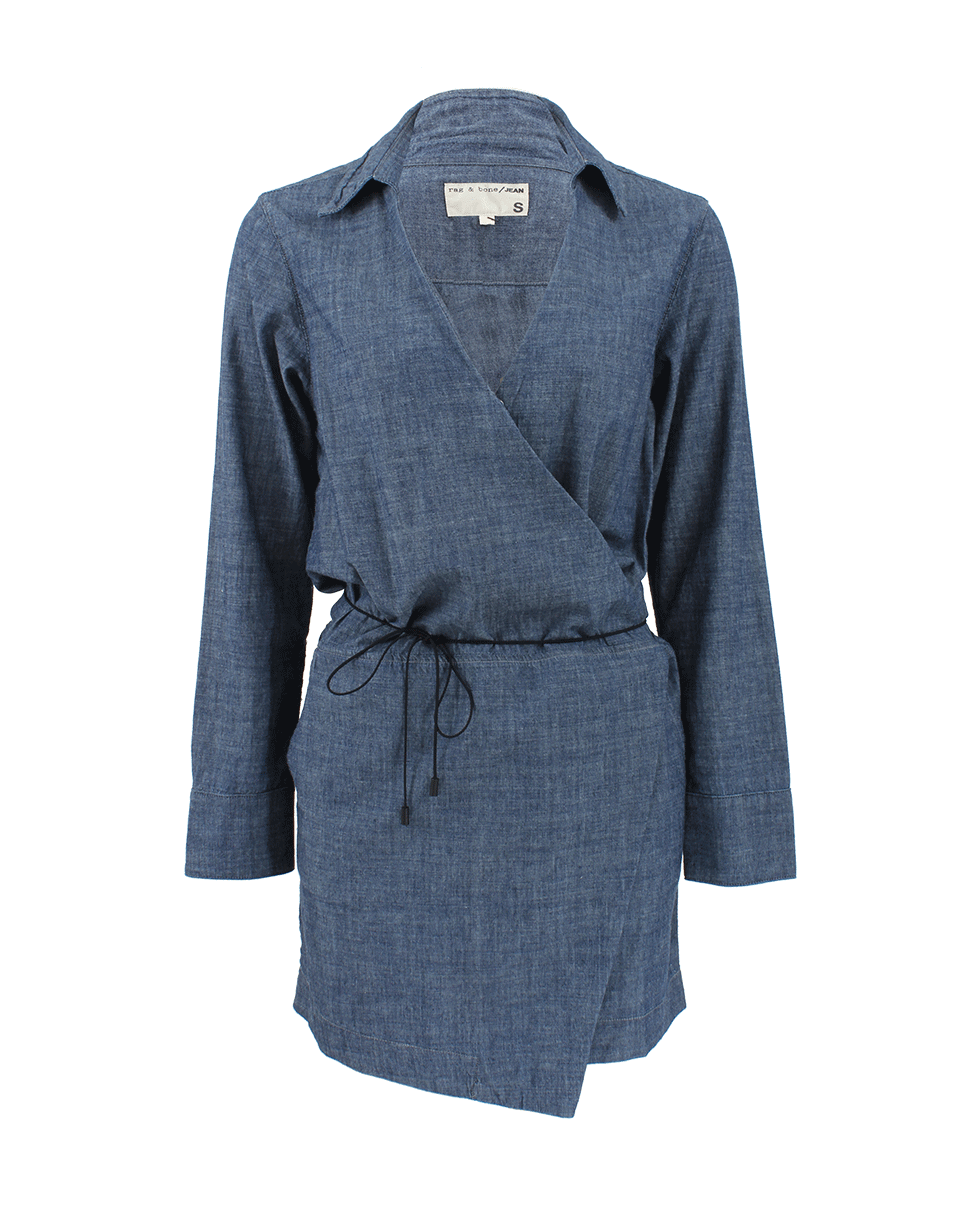 RAG & BONE-Denim Wrap Dress-