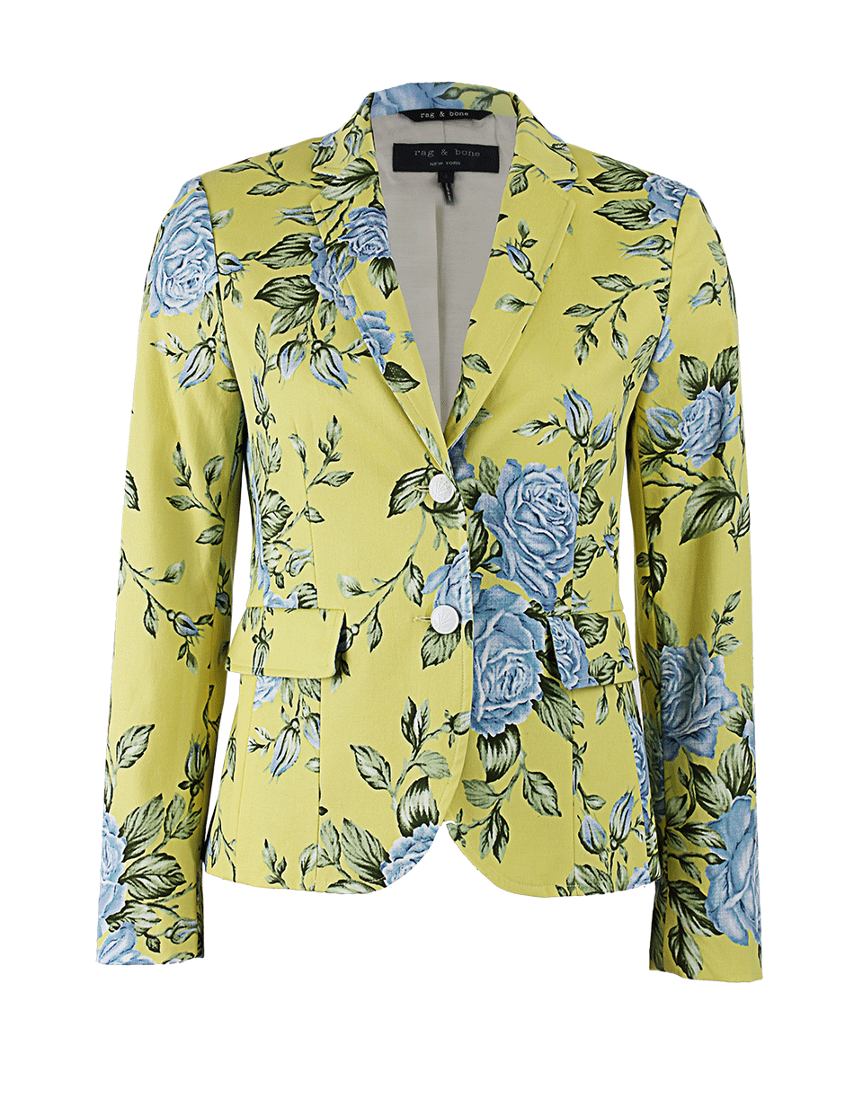 RAG & BONE-Two Button Floral Print Bailey Jacket-