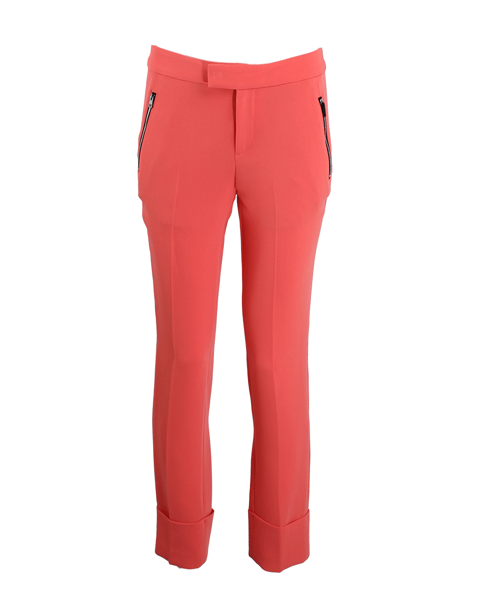 RAG & BONE-Cuffed Capri with Side Zip Pockets-