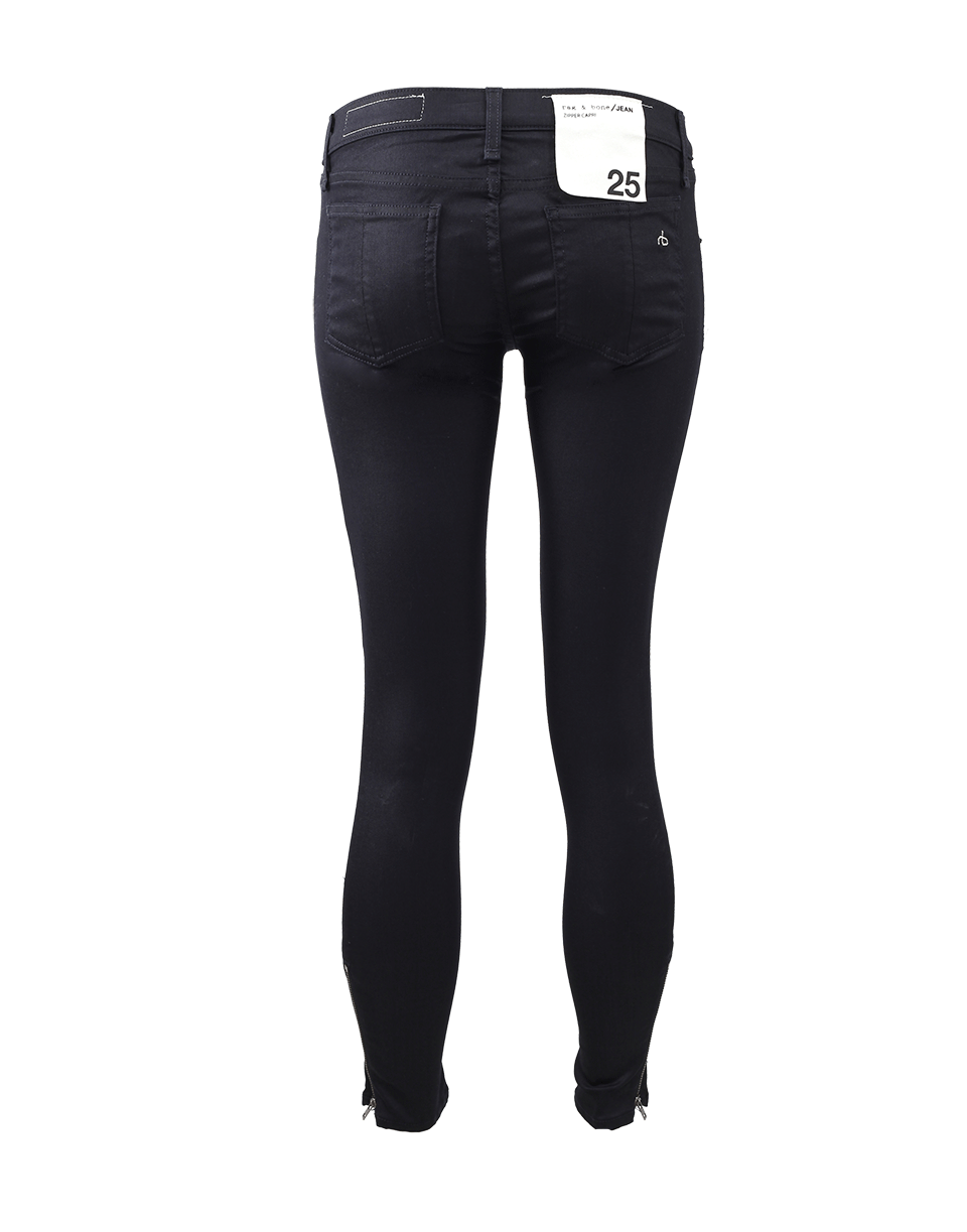 RAG & BONE-Exposed Zipper Capri-